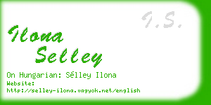 ilona selley business card